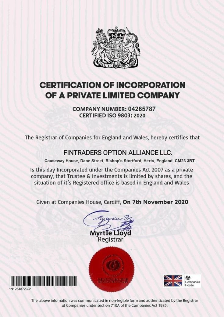 Company Certificate